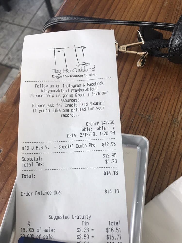 Paper receipts