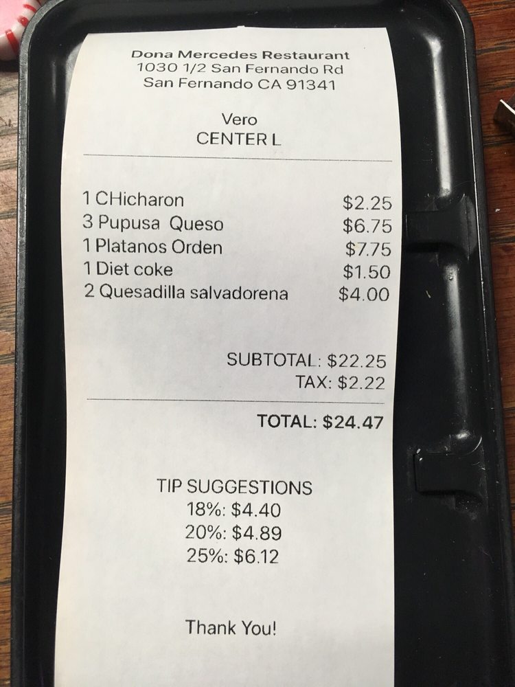 Original receipt